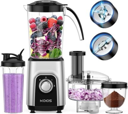 KOIOS Blender/Food Processor Combo